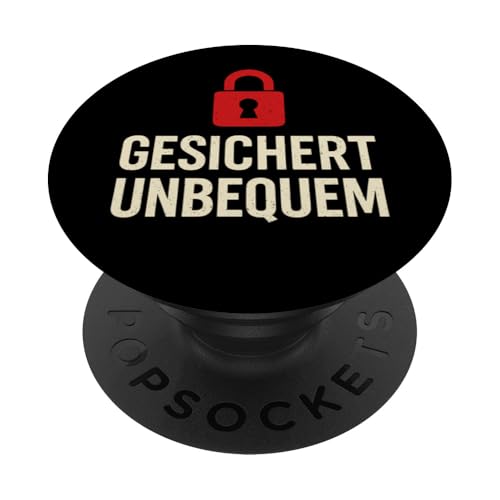 GESICHERT UNBEQUEM – Mutig und Selbstbewusst PopSockets Klebender PopGrip GESICHERT UNBEQUEM – Mutig und Selbstbewusst PopSockets Klebender PopGrip von Witziges Geschenk für starke Persönlichkeiten