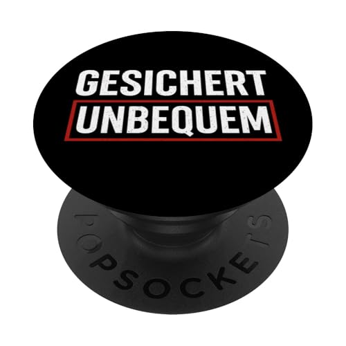 GESICHERT UNBEQUEM – Mutig und Selbstbewusst PopSockets Klebender PopGrip GESICHERT UNBEQUEM – Mutig und Selbstbewusst PopSockets Klebender PopGrip von Witziges Geschenk für starke Persönlichkeiten