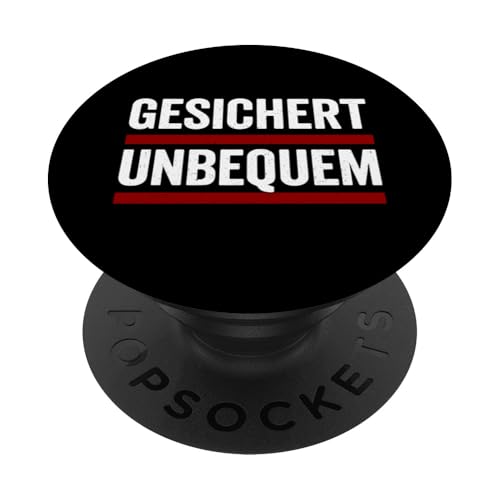 GESICHERT UNBEQUEM – Mutig und Selbstbewusst PopSockets Klebender PopGrip GESICHERT UNBEQUEM – Mutig und Selbstbewusst PopSockets Klebender PopGrip von Witziges Geschenk für starke Persönlichkeiten