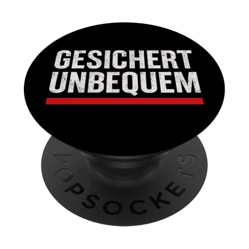 GESICHERT UNBEQUEM – Mutig und Selbstbewusst PopSockets Klebender PopGrip GESICHERT UNBEQUEM – Mutig und Selbstbewusst PopSockets Klebender PopGrip von Witziges Geschenk für starke Persönlichkeiten