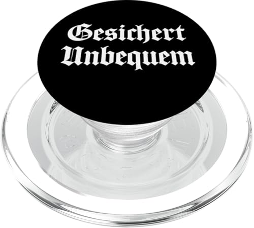 GESICHERT UNBEQUEM – Mutig und Selbstbewusst PopSockets PopGrip für MagSafe GESICHERT UNBEQUEM – Mutig und Selbstbewusst PopSockets PopGrip für MagSafe von Witziges Geschenk für starke Persönlichkeiten