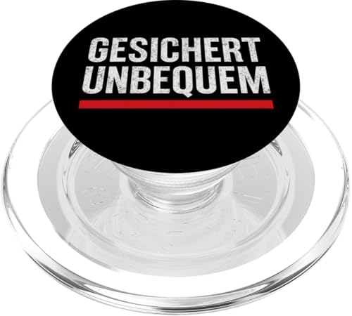 GESICHERT UNBEQUEM – Mutig und Selbstbewusst PopSockets PopGrip für MagSafe GESICHERT UNBEQUEM – Mutig und Selbstbewusst PopSockets PopGrip für MagSafe von Witziges Geschenk für starke Persönlichkeiten