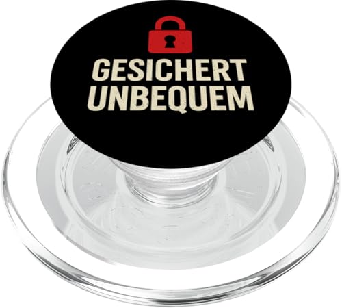 GESICHERT UNBEQUEM – Mutig und Selbstbewusst PopSockets PopGrip für MagSafe GESICHERT UNBEQUEM – Mutig und Selbstbewusst PopSockets PopGrip für MagSafe von Witziges Geschenk für starke Persönlichkeiten