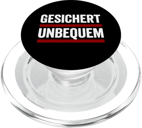 GESICHERT UNBEQUEM – Mutig und Selbstbewusst PopSockets PopGrip für MagSafe GESICHERT UNBEQUEM – Mutig und Selbstbewusst PopSockets PopGrip für MagSafe von Witziges Geschenk für starke Persönlichkeiten