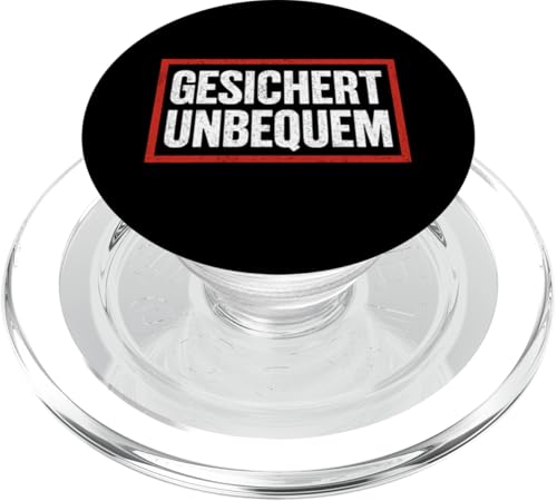 GESICHERT UNBEQUEM – Mutig und Selbstbewusst PopSockets PopGrip für MagSafe GESICHERT UNBEQUEM – Mutig und Selbstbewusst PopSockets PopGrip für MagSafe von Witziges Geschenk für starke Persönlichkeiten