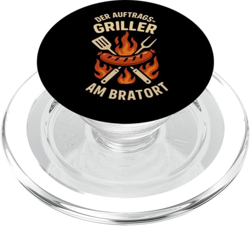 Lustiges Grillen Outfit Humor Der Auftragsgriller am Bratort PopSockets PopGrip für MagSafe Lustiges Grillen Outfit Humor Der Auftragsgriller am Bratort PopSockets PopGrip für MagSafe von Witziges Grill Barbecue BBQ Sommer Grillparty