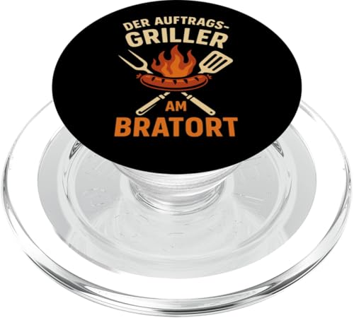 Lustiges Grillen Outfit Humor Der Auftragsgriller am Bratort PopSockets PopGrip für MagSafe Lustiges Grillen Outfit Humor Der Auftragsgriller am Bratort PopSockets PopGrip für MagSafe von Witziges Grill Barbecue BBQ Sommer Grillparty