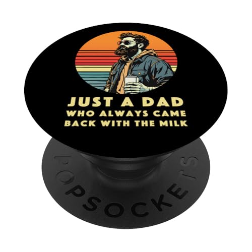 Lustiges Vatertag Outfit für Milch Trinker Papa Vater Outfit PopSockets Klebender PopGrip Lustiges Vatertag Outfit für Milch Trinker Papa Vater Outfit PopSockets Klebender PopGrip von Witziges Milch Papa I Dad Humor Grafik I Vatertag