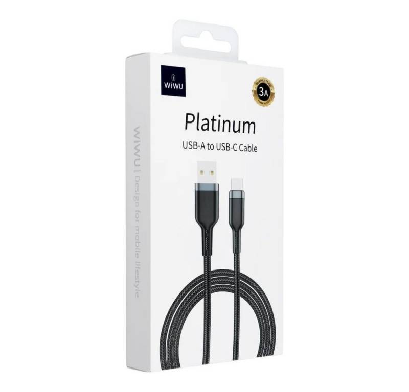 Wiwu Platinum Series Datenkabel Wi-C019 USB A auf USB C 3A 1,2m USB-Kabel von Wiwu