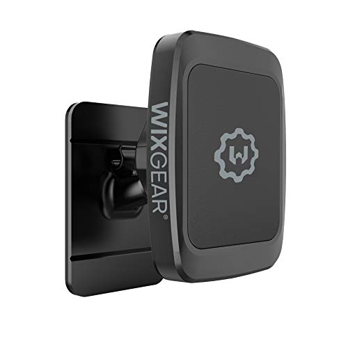 WixGear Magnetische Handy-Autohalterung, universelle magnetische Autohalterung, für Handys und Mini-Tablets mit schneller Swift-Snap-Technologie, (rechteckiges, stärkeres Design) von WixGear