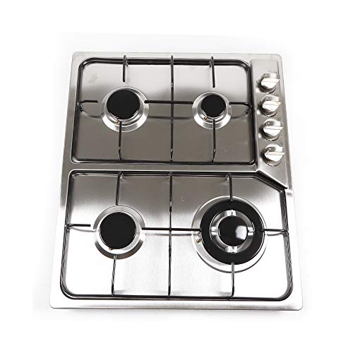 4 Flammig Eingebaut Gasherd Edelstahl Gas Gaskochfeld für Erdgas Propangas Gaskocher Gasherd 59 * 51cm mit Düse Kompatibel NG/LPG 4 Flammig Eingebaut Gasherd Edelstahl Gas Gaskochfeld für Erdgas Propangas Gaskocher Gasherd 59 * 51cm mit Düse Kompatibel NG/LPG von Wiyuer
