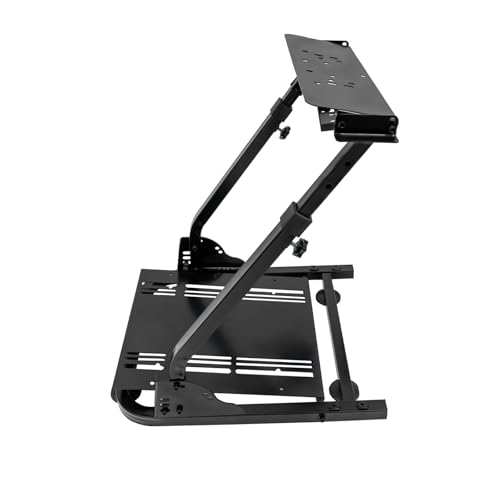 Lenkradständer klappbar Lenkrad Ständer Fahrsimulator Rennsport Gaming Gear Halterung Einstellbare Design Faltbar Lenkradhalterung für Logitech ohne Lenkrad Playseat von Wiyuer