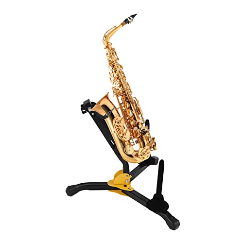 Saxophonständer Klappbar Metall Alt- Saxophon Halter Verstellbarer Dreieck Tragbar Saxophon Halter dreieckige Metallbasis höhe 30cm bis 9kg Saxophonständer Klappbar Metall Alt- Saxophon Halter Verstellbarer Dreieck Tragbar Saxophon Halter dreieckige Metallbasis höhe 30cm bis 9kg von Wiyuer
