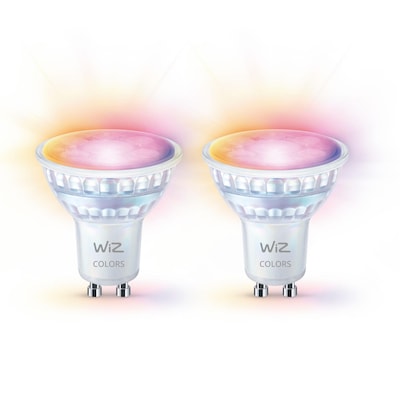WiZ GU10 LED-Lampe Tunable White & Color 50W Glas Zweierpack WiZ GU10 LED-Lampe Tunable White & Color 50W Glas Zweierpack von Wiz