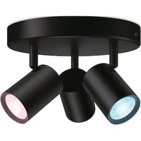 WiZ IMAGEO 3er Spots Deckenleuchte Tunable White&Color 1035lm Schwarz Einzelpac von Wiz