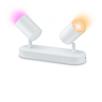 WiZ IMAGEO Spots Deckenleuchte Tunable White & Color 2x5W Weiß Einzelpack von Wiz
