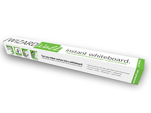 Wizard Wall® Sofort-Whiteboard, wiederverwendbar, trocken abwischbar, 69,8 cm x 10,6 m Rolle von Wizard Wall