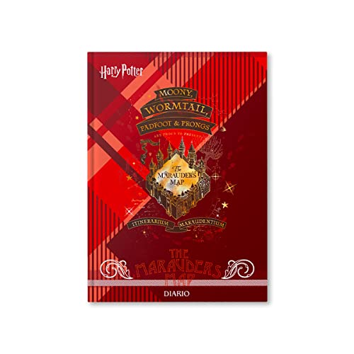 Wizarding World Harry Potter - Schülerkalender nicht datiert 10 Monate, September - Juni, Schülerkalender mit Planer Hardcover - Größe 11x15cm - 352 Seiten - Karte des Rumtreibers von Wizarding World