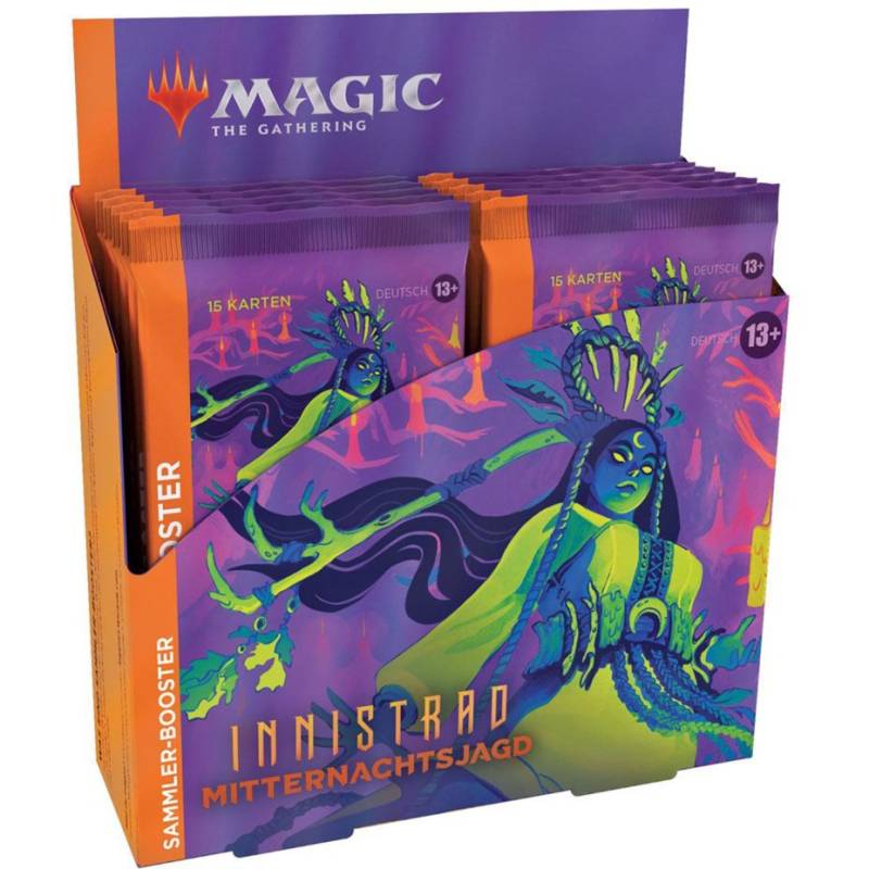 Magic: The Gathering - Innistrad: Mitternachtsjagd Sammler-Booster Display deutsch, Sammelkarten von Wizards of The Coast