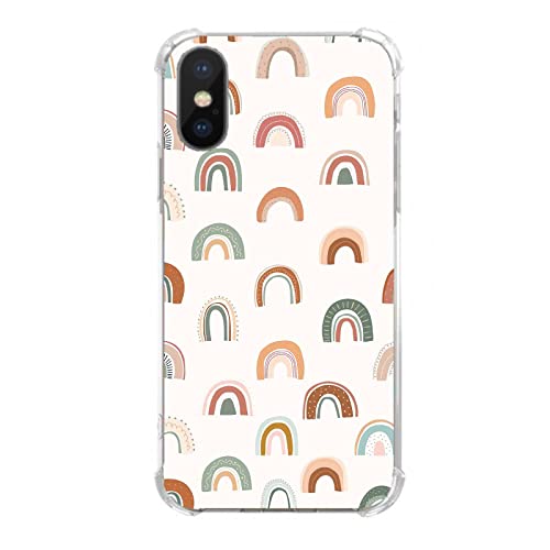 Boho Regenbogen Handyhülle Kompatibel mit iPhone X/iPhone Xs, Ästhetische Regenbogen Hülle für Mädchen Frauen Männer, Einzigartige Weiche TPU Bumper Cover Case für iPhone X/iPhone Xs Boho Regenbogen Handyhülle Kompatibel mit iPhone X/iPhone Xs, Ästhetische Regenbogen Hülle für Mädchen Frauen Männer, Einzigartige Weiche TPU Bumper Cover Case für iPhone X/iPhone Xs von Wizeyake