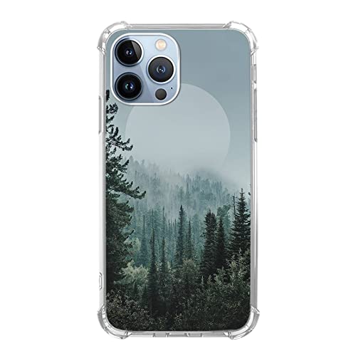 Wizeyake Schutzhülle für iPhone 16 Pro, Wald, Waldlandschaft, Nebel, Wald, Berg, Sonnenaufgang/Sonnenuntergang, Teenager, cooles Mädchen, Junge, Silikon, stoßfest, TPU Wizeyake Schutzhülle für iPhone 16 Pro, Wald, Waldlandschaft, Nebel, Wald, Berg, Sonnenaufgang/Sonnenuntergang, Teenager, cooles Mädchen, Junge, Silikon, stoßfest, TPU von Wizeyake