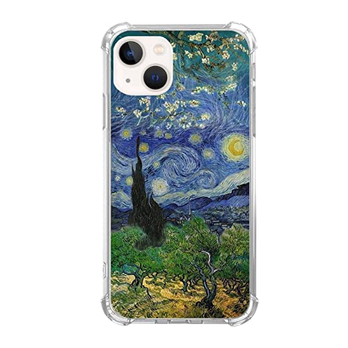 Wizeyake Van Gogh Paintings Handyhülle Kompatibel mit iPhone 14, Drei Kunstwerke von Van Gogh Art Trendy Cool Girl Boy Hülle für iPhone 14, Silikon Stoßfest TPU Bumper Case Wizeyake Van Gogh Paintings Handyhülle Kompatibel mit iPhone 14, Drei Kunstwerke von Van Gogh Art Trendy Cool Girl Boy Hülle für iPhone 14, Silikon Stoßfest TPU Bumper Case von Wizeyake