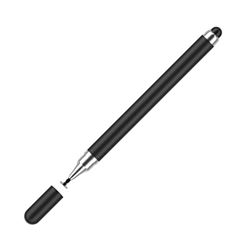 Wizoowip Stylus Pen 2 in 1 Doppelkopf, hohe Empfindlichkeit, austauschbar, kapazitiver Stift, Zeichnen, Universal-Tablet, Smartphone, Touch-Stylus für Büroarbeiten, Schwarz von Wizoowip