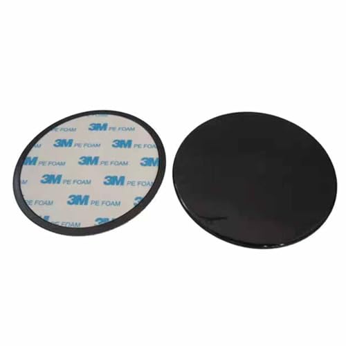 Wjelet 2 Stück 80mm 3M Klebe Befestigungsplatten Extra Stark für Saugnapfhalterung Auto,Universal KFZ Armaturenbrett Klebepads für Navigationsgeräte,Handyhalter,GPS,Tablet-Autotelefonhalter von Wjelet