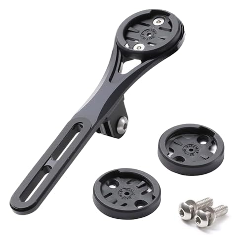 Wjelet Integrated Handlebar Out Front Combo Mount Fahrradhalterung Fahrradcomputer Halterung mit Integriertem für Aero für Garmin Edge, Wahoo Elemnt, Bryton Rider Halterung mit Kamera und Frontlicht von Wjelet