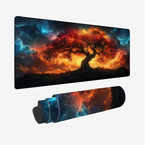 Gaming Mauspad Baum Schreibtischunterlage Fantasie Mousepad Groß 1400x600x3mm, Mauspad Gaming Zubehör mit Rutschfeste Gummibasis für Tastatur und Maus Verbessert Präzision und Geschwindigkeit,Model359 Gaming Mauspad Baum Schreibtischunterlage Fantasie Mousepad Groß 1400x600x3mm, Mauspad Gaming Zubehör mit Rutschfeste Gummibasis für Tastatur und Maus Verbessert Präzision und Geschwindigkeit,Model359 von Wjffnzbz