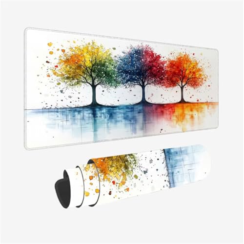 Gaming Mauspad Baum Schreibtischunterlage Farbe Mousepad Groß 900x300x3mm, XXL Mauspad Gaming Zubehör mit Rutschfeste Gummibasis für Tastatur und Maus Verbessert Präzision und Geschwindigkeit,Model380 Gaming Mauspad Baum Schreibtischunterlage Farbe Mousepad Groß 900x300x3mm, XXL Mauspad Gaming Zubehör mit Rutschfeste Gummibasis für Tastatur und Maus Verbessert Präzision und Geschwindigkeit,Model380 von Wjffnzbz