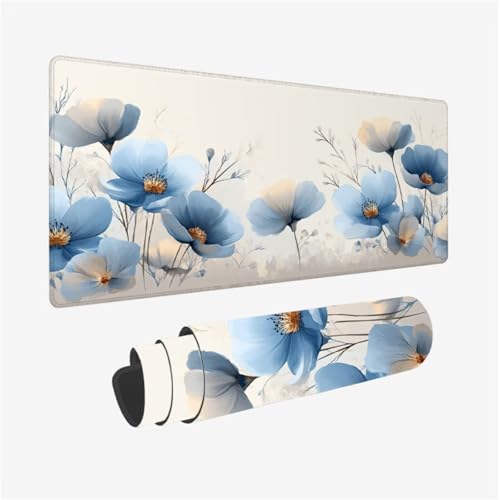 Gaming Mauspad Blume Schreibtischunterlage Kunst Mousepad Groß 900x500x3mm, XXL Mauspad Gaming Zubehör mit Rutschfeste Gummibasis für Tastatur und Maus Verbessert Präzision und Geschwindigkeit,Model77 Gaming Mauspad Blume Schreibtischunterlage Kunst Mousepad Groß 900x500x3mm, XXL Mauspad Gaming Zubehör mit Rutschfeste Gummibasis für Tastatur und Maus Verbessert Präzision und Geschwindigkeit,Model77 von Wjffnzbz