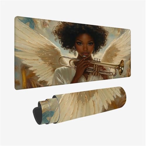 Gaming Mauspad Frau Schreibtischunterlage FlüGel Mousepad Groß 700x300x3mm, Mauspad Gaming Zubehör mit rutschfeste Gummibasis für Tastatur und Maus Verbessert Präzision und Geschwindigkeit,Model173 Gaming Mauspad Frau Schreibtischunterlage FlüGel Mousepad Groß 700x300x3mm, Mauspad Gaming Zubehör mit rutschfeste Gummibasis für Tastatur und Maus Verbessert Präzision und Geschwindigkeit,Model173 von Wjffnzbz