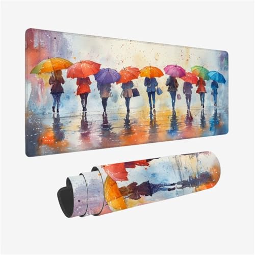 Gaming Mauspad Regenschirm Schreibtischunterlage Farbe Mousepad Groß 1200x600x3mm, Mauspad Gaming Zubehör Rutschfeste Gummibasis für Tastatur und Maus Verbessert Präzision und Geschwindigkeit,Model239 Gaming Mauspad Regenschirm Schreibtischunterlage Farbe Mousepad Groß 1200x600x3mm, Mauspad Gaming Zubehör Rutschfeste Gummibasis für Tastatur und Maus Verbessert Präzision und Geschwindigkeit,Model239 von Wjffnzbz