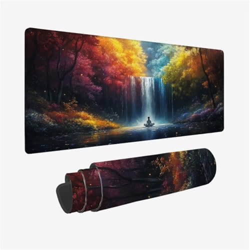 Gaming Mauspad Zen Schreibtischunterlage Fallen Mousepad Groß 900x300x3mm, XXL Mauspad Gaming Zubehör mit Rutschfeste Gummibasis für Tastatur und Maus Verbessert Präzision und Geschwindigkeit,Model206 Gaming Mauspad Zen Schreibtischunterlage Fallen Mousepad Groß 900x300x3mm, XXL Mauspad Gaming Zubehör mit Rutschfeste Gummibasis für Tastatur und Maus Verbessert Präzision und Geschwindigkeit,Model206 von Wjffnzbz
