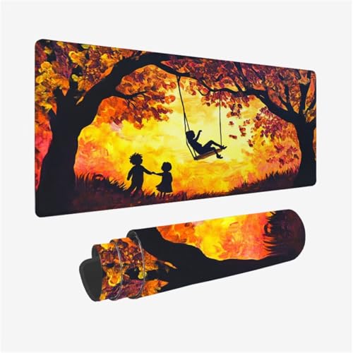 Mauspad Baum Muster Design, Swing Mousepad XXL 70x30cm, Große Schreibtischunterlage mit Rutschfeste Gummibasis, WassXerdicht Mouse Pad Schreibtisch Zubehör für Büro Deko, Geschenke für Frauen,Model790 Mauspad Baum Muster Design, Swing Mousepad XXL 70x30cm, Große Schreibtischunterlage mit Rutschfeste Gummibasis, WassXerdicht Mouse Pad Schreibtisch Zubehör für Büro Deko, Geschenke für Frauen,Model790 von Wjffnzbz
