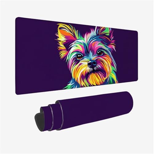 Mauspad Hund Muster Design, Farbe Mousepad XXL 70x30cm, Große Schreibtischunterlage mit Rutschfeste Gummibasis, WassXerdicht Mouse Pad Schreibtisch Zubehör für Büro Deko, Geschenke für Frauen,Model811 Mauspad Hund Muster Design, Farbe Mousepad XXL 70x30cm, Große Schreibtischunterlage mit Rutschfeste Gummibasis, WassXerdicht Mouse Pad Schreibtisch Zubehör für Büro Deko, Geschenke für Frauen,Model811 von Wjffnzbz