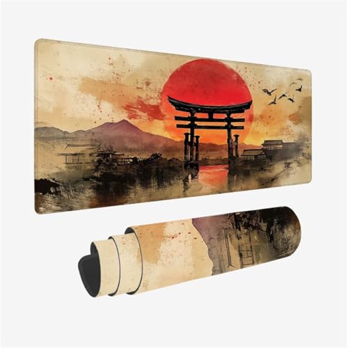 Mauspad Sonnenuntergang Muster, Vogel Mousepad XXL 90x30cm, Schreibtischunterlage mit rutschfeste Gummibasis, WassXerdicht Mouse Pad Schreibtisch Zubehör für Büro Deko, Geschenke für Frauen,Model931 Mauspad Sonnenuntergang Muster, Vogel Mousepad XXL 90x30cm, Schreibtischunterlage mit rutschfeste Gummibasis, WassXerdicht Mouse Pad Schreibtisch Zubehör für Büro Deko, Geschenke für Frauen,Model931 von Wjffnzbz
