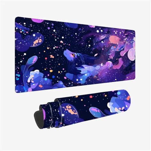 abstrakt Mousepad, Fantasie Mauspad XXL 700x300mm, Schreibtischunterlage mit Vernähte Kanten und Rutschfeste Gummibasis, WassXerdicht Anti-Rutsch Mouse Pad für Gaming, PC Zubehör, Gifts Women,Model621 abstrakt Mousepad, Fantasie Mauspad XXL 700x300mm, Schreibtischunterlage mit Vernähte Kanten und Rutschfeste Gummibasis, WassXerdicht Anti-Rutsch Mouse Pad für Gaming, PC Zubehör, Gifts Women,Model621 von Wjffnzbz