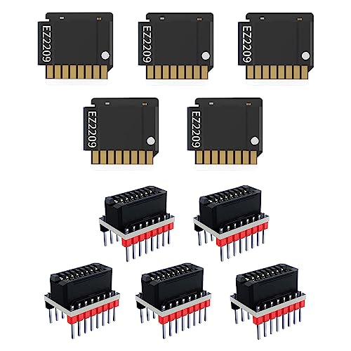 Wjsdsg 5 Sets 3Dprinter Accessaries EZ2209 Schrittmotortreiber Mit Driver Connector V1.0 UART Für Steuerplatine von Wjsdsg