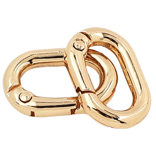 Multifunktionale ovale Ringe, Schnallen, Metallfeder-Schlüsselanhänger, ovale Ringe, Druckknöpfe, Schnallenklammern für Geldbörsen, Schlüsselanhänger, 2 Stück von Wkldjf