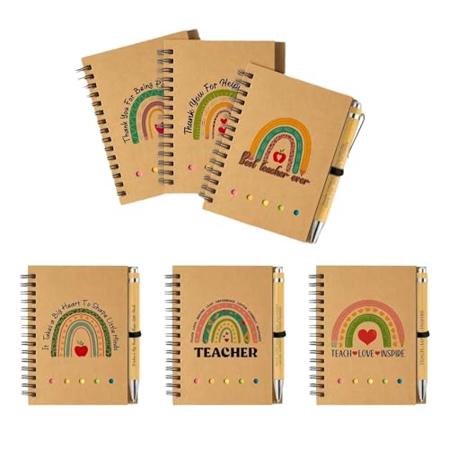 Spirals Notebook Ausgekleidete Notizbilder Mit Stift Notizbuch Mit Sticky Notes Page Marker Farbige Indizes Registerkarten Für Schulbüro von Wkldjf
