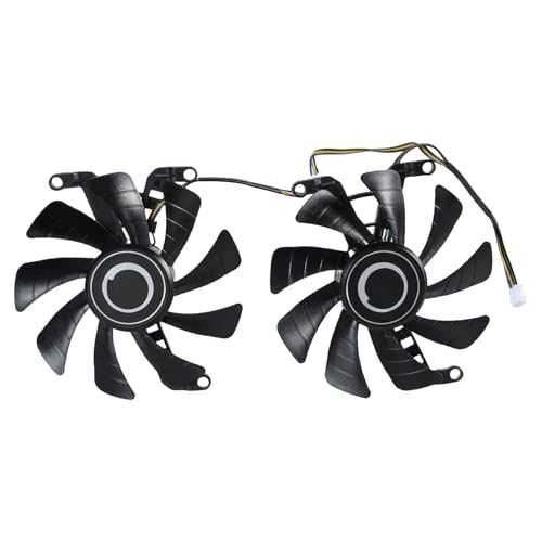 Wkldjf 2pcs 87mm/3 42in T129015SU 4Pin 12V VGA Lüftergrafikkarten Kühlungslüfter Für RTX2060 2070 Super GTX1660 1660TI Lüfter von Wkldjf