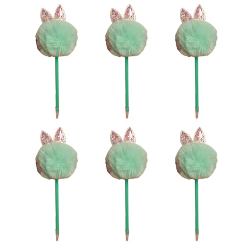 Wkldjf 6 Stück Plüsch-Kugelschreiber, lustiger Schreibstift, glatt zu schreiben, Weihnachtsstrumpffüller für Schüler, Kinder, Belohnung Wkldjf 6 Stück Plüsch-Kugelschreiber, lustiger Schreibstift, glatt zu schreiben, Weihnachtsstrumpffüller für Schüler, Kinder, Belohnung von Wkldjf