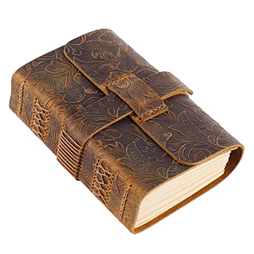 Wkldjf Vintage-Tagebuch, Notizblock, geprägtes Leder, dickes augenschonendes Kraftpapier für Lehrer, Journaling, Schreiben Wkldjf Vintage-Tagebuch, Notizblock, geprägtes Leder, dickes augenschonendes Kraftpapier für Lehrer, Journaling, Schreiben von Wkldjf