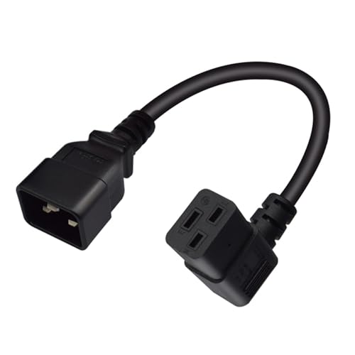 Wkldjf Zuverlässig 16A 250 V PDU UPS Netzkabel Kabel Rechtwinkel IEC320 C19 Bis C20 Steckdose 14AWG Kabel Für Einen Effizienten Ausgang von Wkldjf