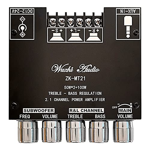 Wlauqueta -MT21 2.1 Bluetooth 5.0 Karte Verstärker Subwoofer Verstärker Audio Stereo von Wlauqueta