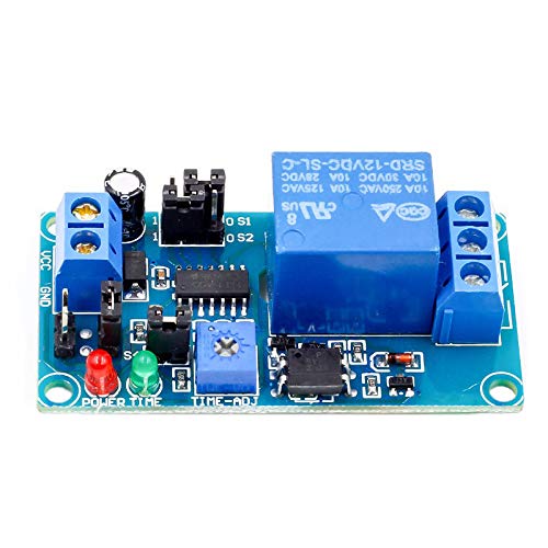 Wlauqueta Schaltermodul für Ein- und Ausschalten von Verzögerungsrelais, 12 V DC, mit Wlauqueta Schaltermodul für Ein- und Ausschalten von Verzögerungsrelais, 12 V DC, mit von Wlauqueta
