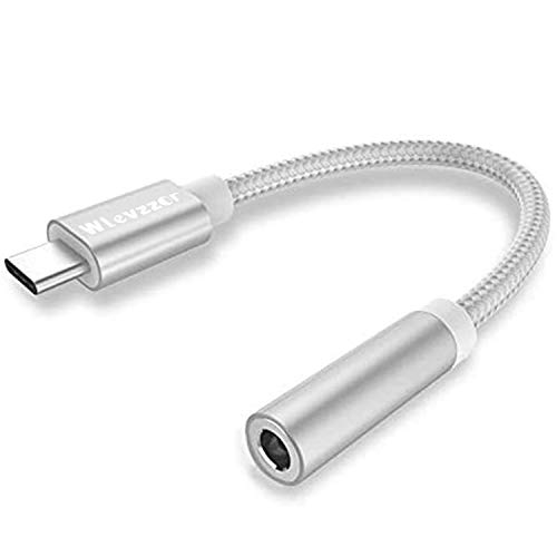 USB C Kopfhörer Adapter,USB Typ C auf 3.5mm Klinke Kopfhörer Aux Audio Adapter für Samsung S20 Plus Note20, Huawei P40 Pro P20 Pro, Mate30 Pro, Pixel 4/3, OnePlus (Silber) von Wlevzzor