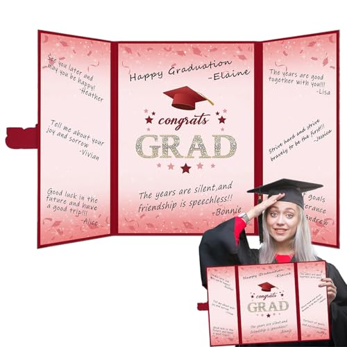 Wlikmjg Abschluss-Gästebuch, Abschluss-Gästebuch 2025 - Kartenbuch Glückwunsch Graduates | 2025 Graduation Guedbook Graduates Poster Board for High School von Wlikmjg